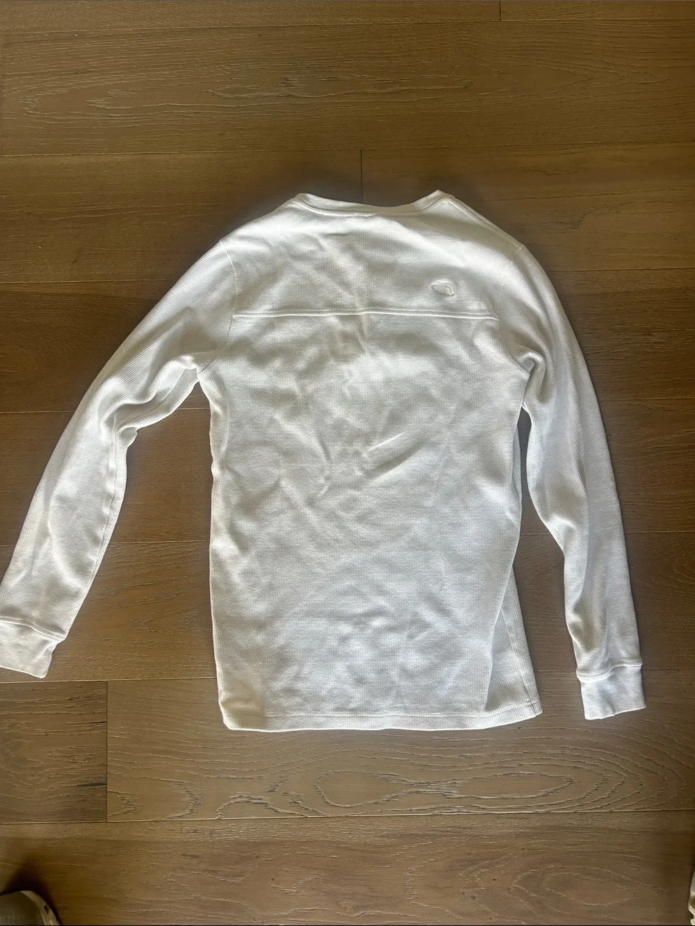 The North Face White Long-Sleeve Henley Thermal Top